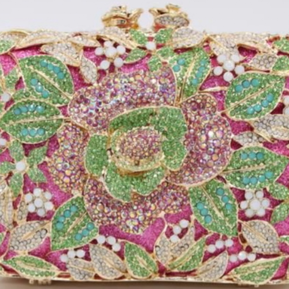 Austrian Crystal & Opals Posh Purse Gift Wedding!